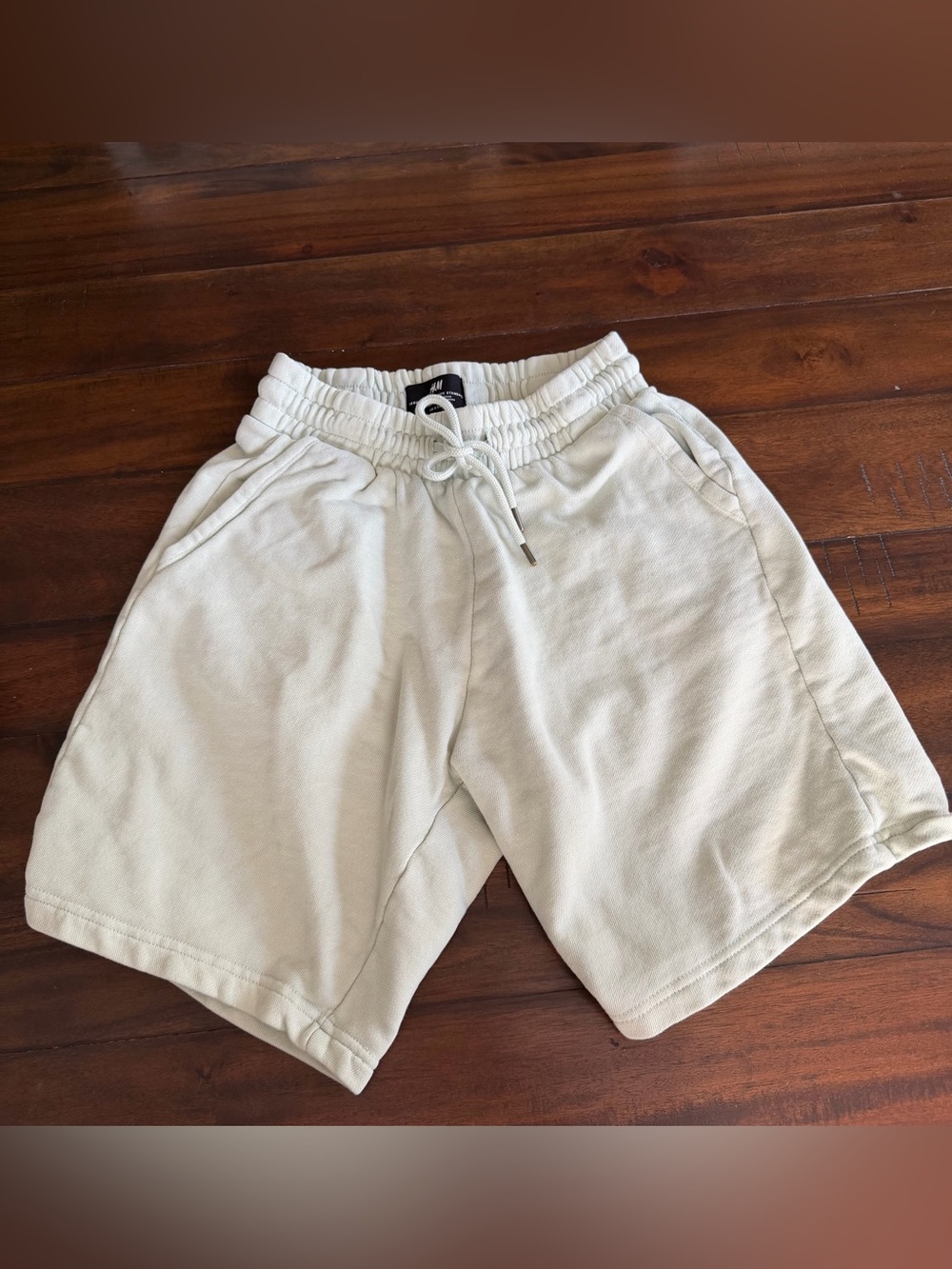 H&M Men’s Small Mint Green Sweat Shorts Drawstring Lounge Casual Shorts